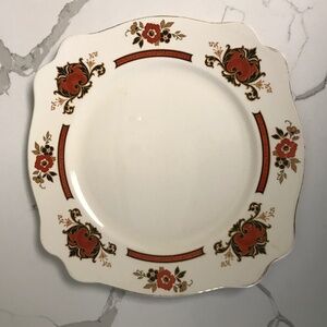 Vintage Royal Staffordshire Art Deco China “Betsy” Luncheon  Salad Cake Plate